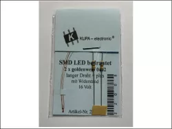DUO LED warmweiß/rot 2mm diffus BI-polar kurz